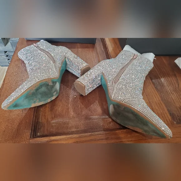 Betsy Johnson Cady Rhinestone booties - Picture 5 of 7